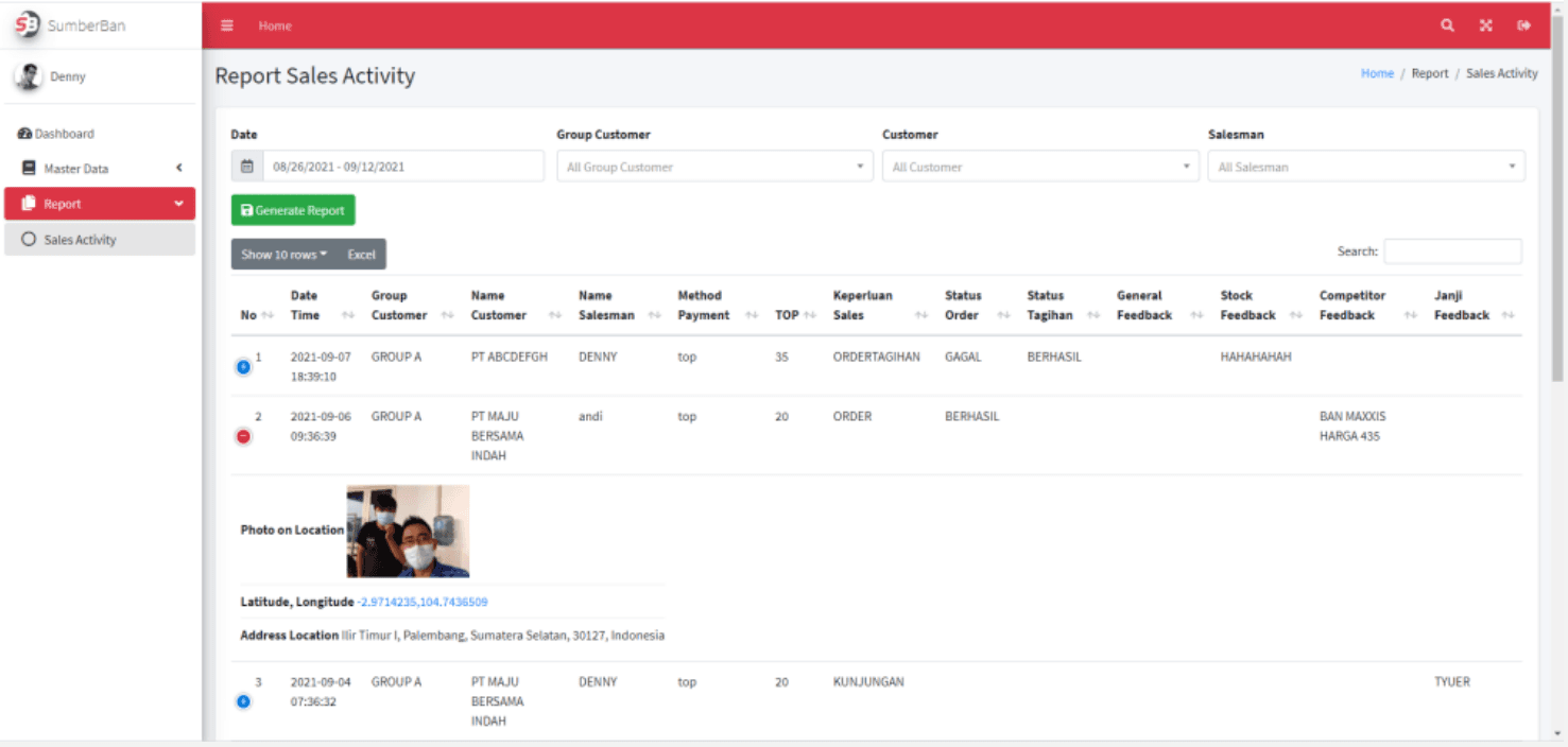 Salesman Visitor Apps
